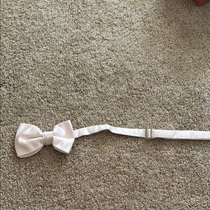 Elegant Satin Bow Tie - light pink